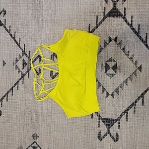 Fabletics neon sports bra in size XL.